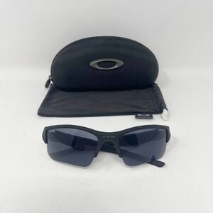 Oakley Flak Sunglasses Matte Blk Frame Gray Polarized Lens/Blue Lens W8830‎